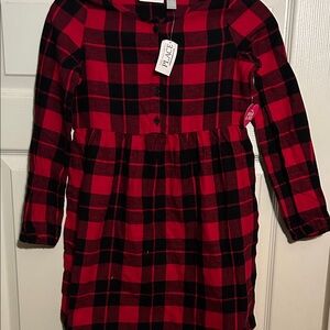 The Children's Place‎ Red and Black Plaid Dress